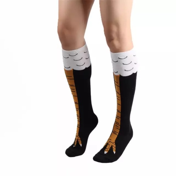 New!!! Chicken Knee High Socks - Picture 2 of 3